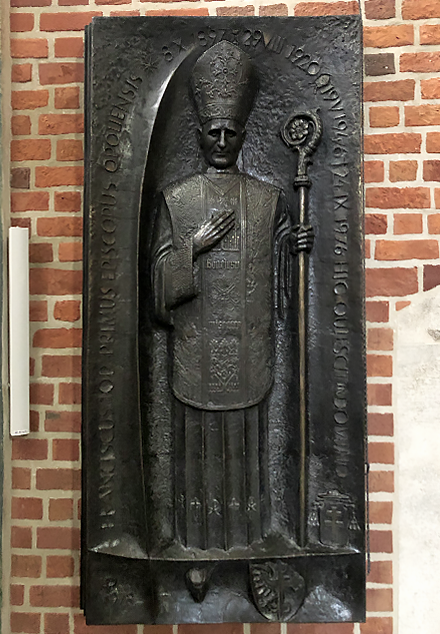 Crypt and epitaph of Bishop Franciszek Jop