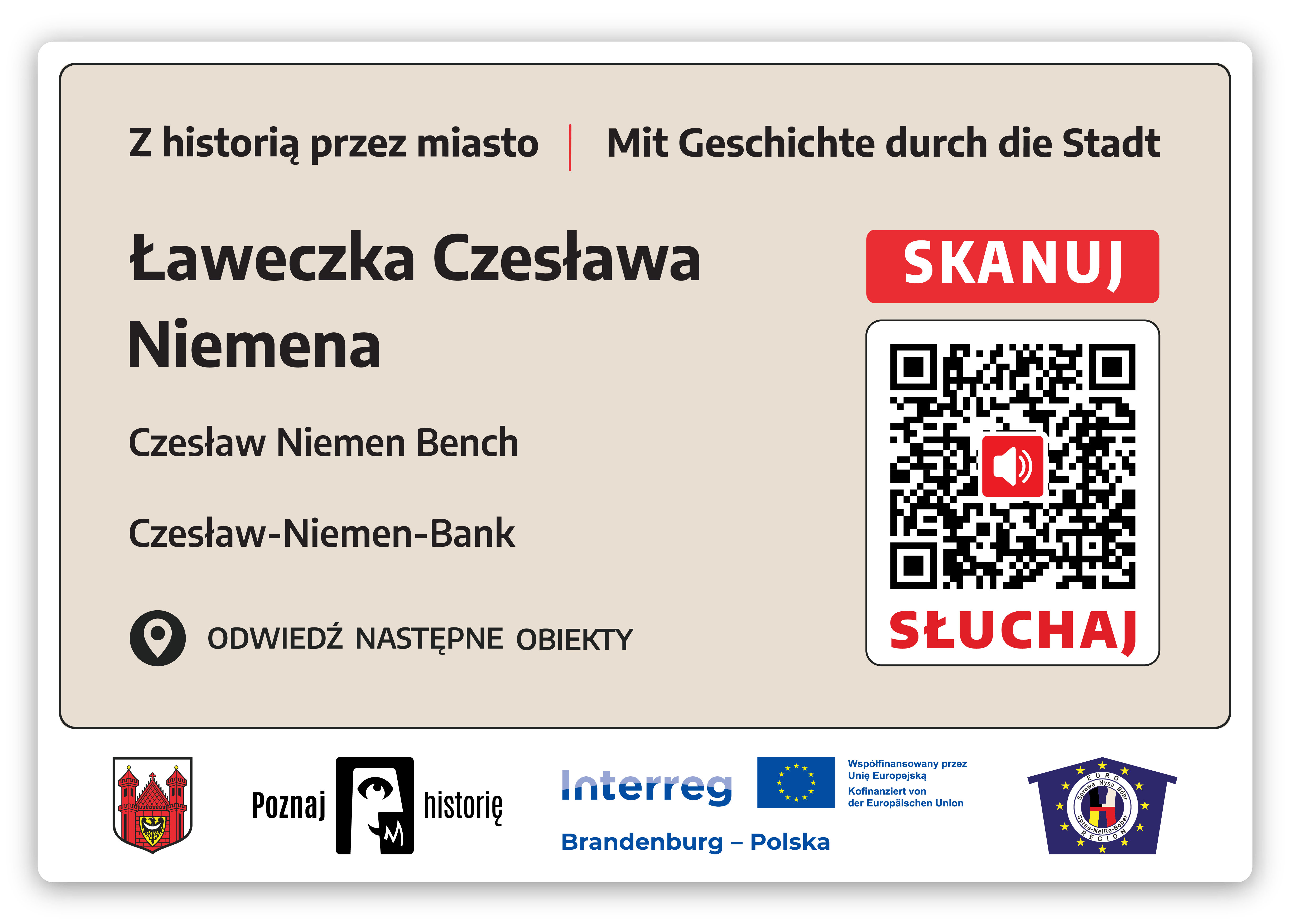 Tabliczka z QR kodem